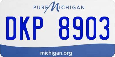 MI license plate DKP8903