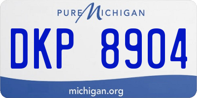 MI license plate DKP8904