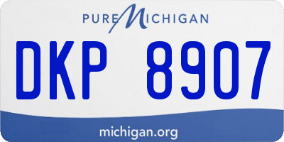 MI license plate DKP8907