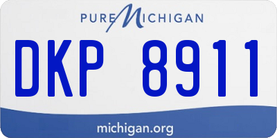 MI license plate DKP8911