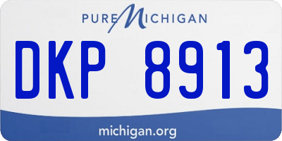 MI license plate DKP8913