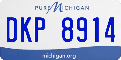 MI license plate DKP8914