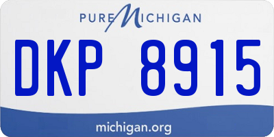 MI license plate DKP8915