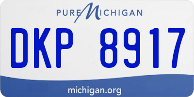 MI license plate DKP8917