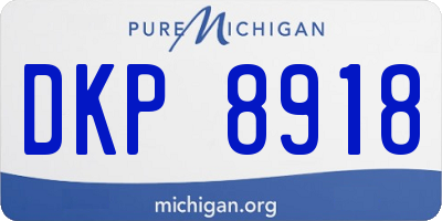 MI license plate DKP8918