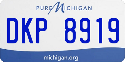 MI license plate DKP8919