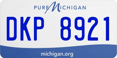 MI license plate DKP8921