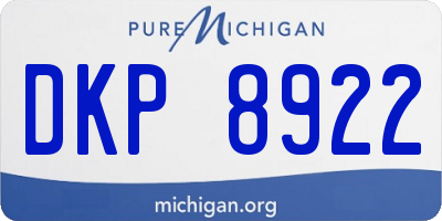 MI license plate DKP8922