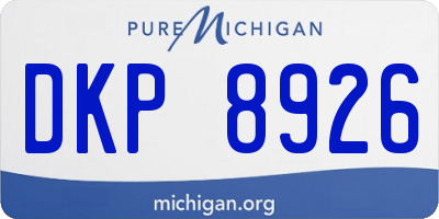 MI license plate DKP8926