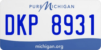 MI license plate DKP8931