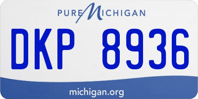 MI license plate DKP8936