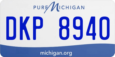 MI license plate DKP8940