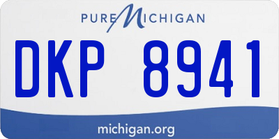 MI license plate DKP8941