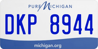 MI license plate DKP8944
