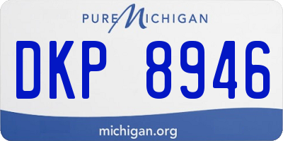 MI license plate DKP8946
