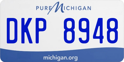 MI license plate DKP8948