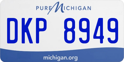 MI license plate DKP8949