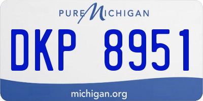 MI license plate DKP8951