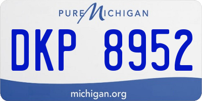 MI license plate DKP8952