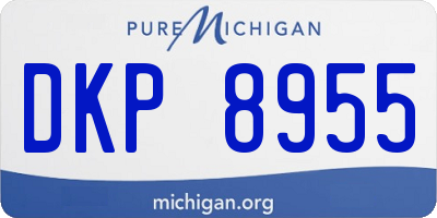 MI license plate DKP8955