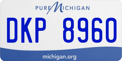 MI license plate DKP8960