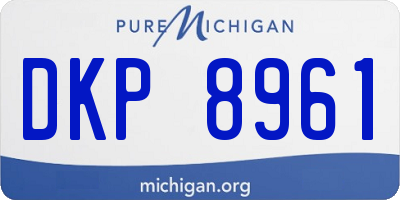 MI license plate DKP8961