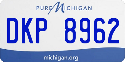 MI license plate DKP8962