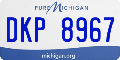 MI license plate DKP8967