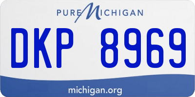 MI license plate DKP8969
