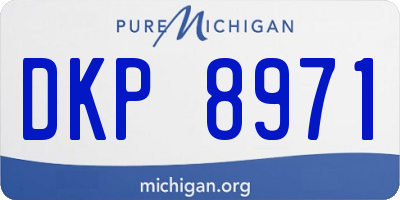 MI license plate DKP8971