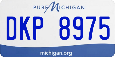 MI license plate DKP8975