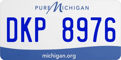 MI license plate DKP8976