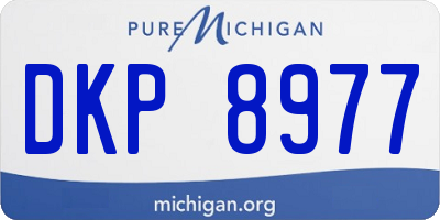 MI license plate DKP8977