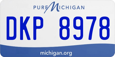 MI license plate DKP8978
