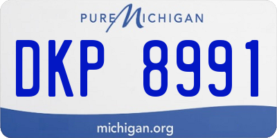 MI license plate DKP8991