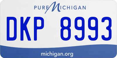 MI license plate DKP8993
