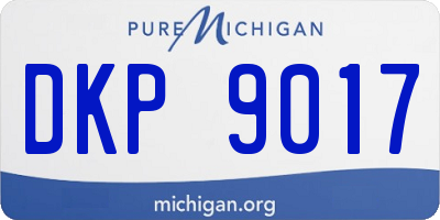 MI license plate DKP9017