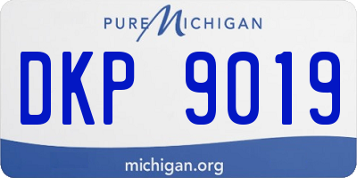 MI license plate DKP9019