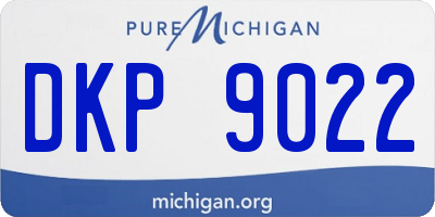 MI license plate DKP9022