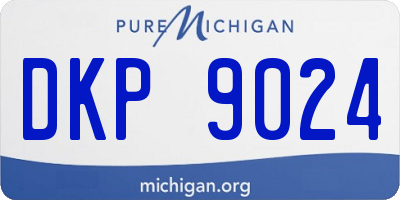 MI license plate DKP9024