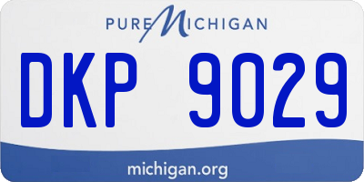 MI license plate DKP9029