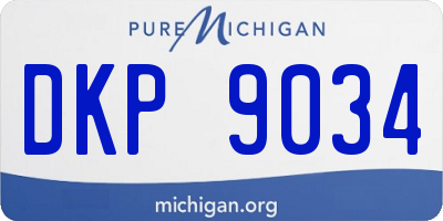 MI license plate DKP9034