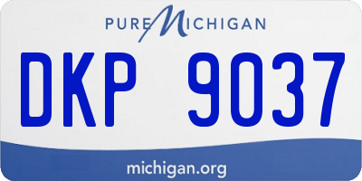 MI license plate DKP9037