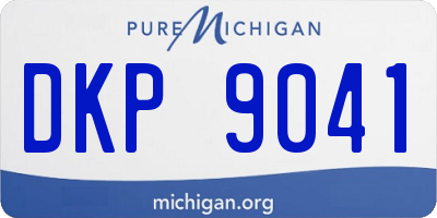 MI license plate DKP9041