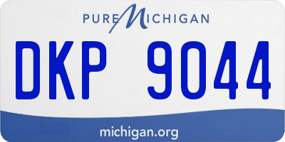 MI license plate DKP9044