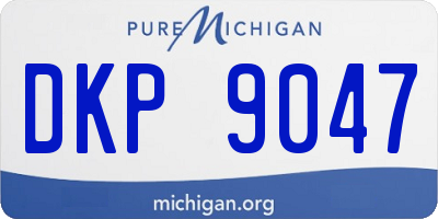 MI license plate DKP9047