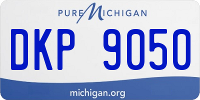 MI license plate DKP9050