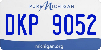 MI license plate DKP9052
