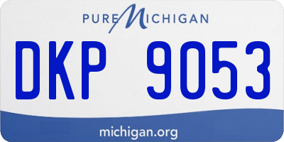 MI license plate DKP9053