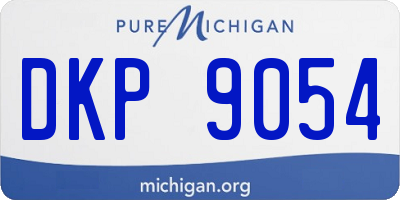 MI license plate DKP9054